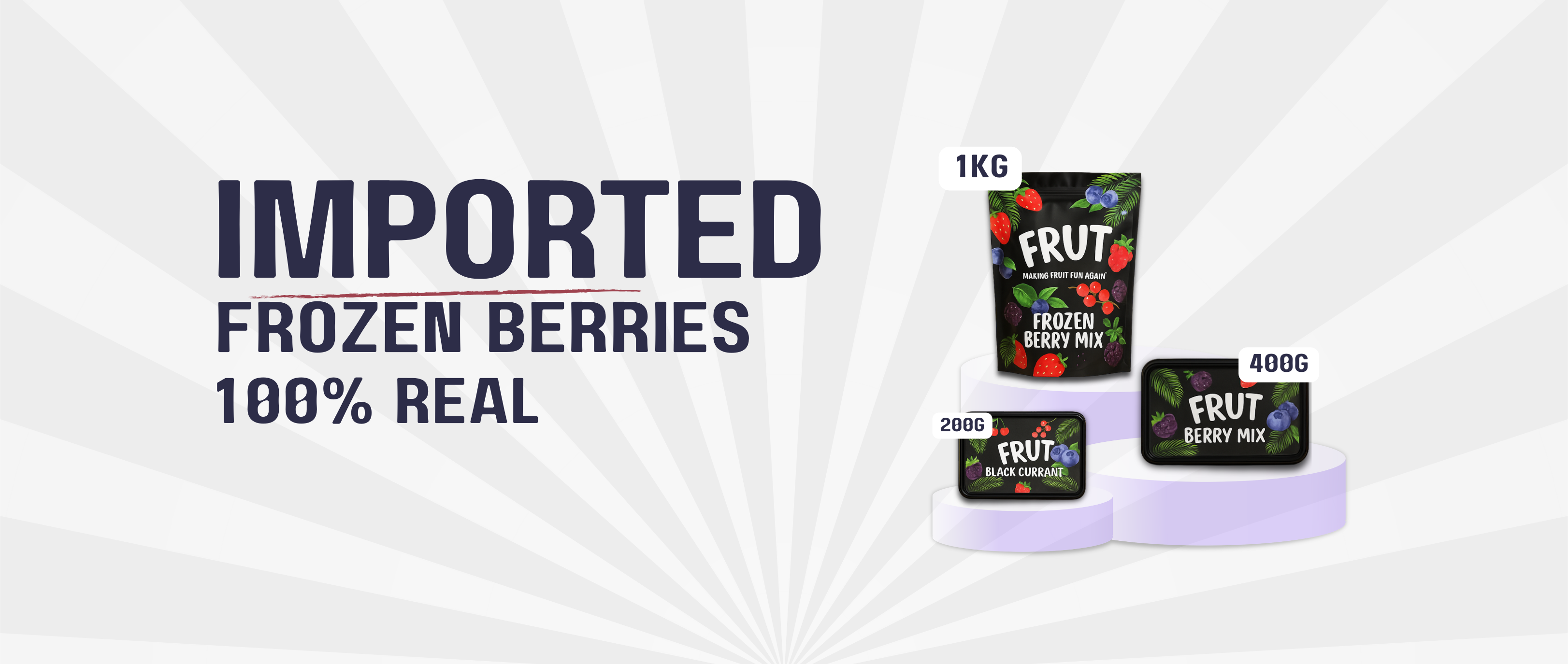 IQF Frozen Berries collection | FRUT - frozen red currants