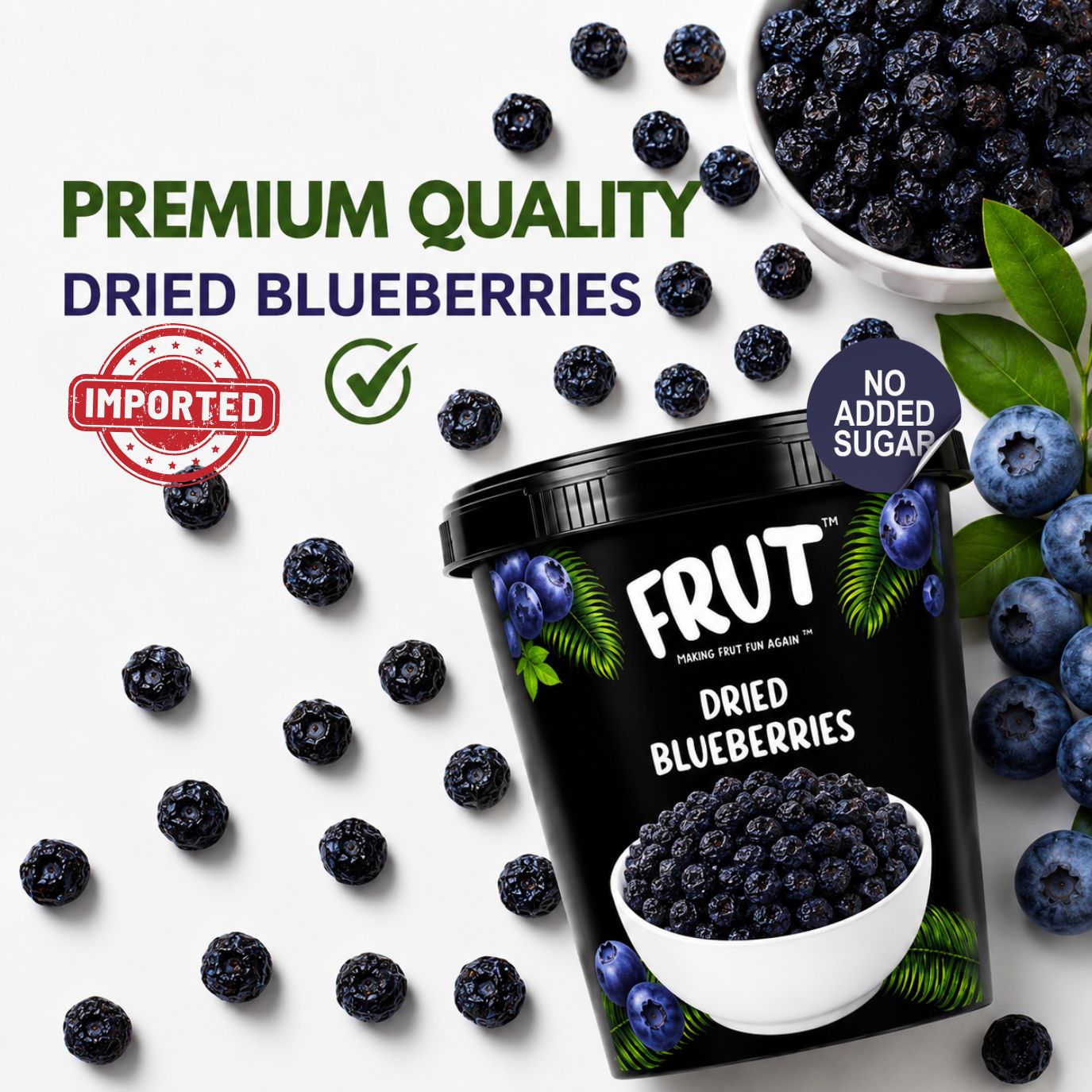 premium quality Dried blueberries from frut