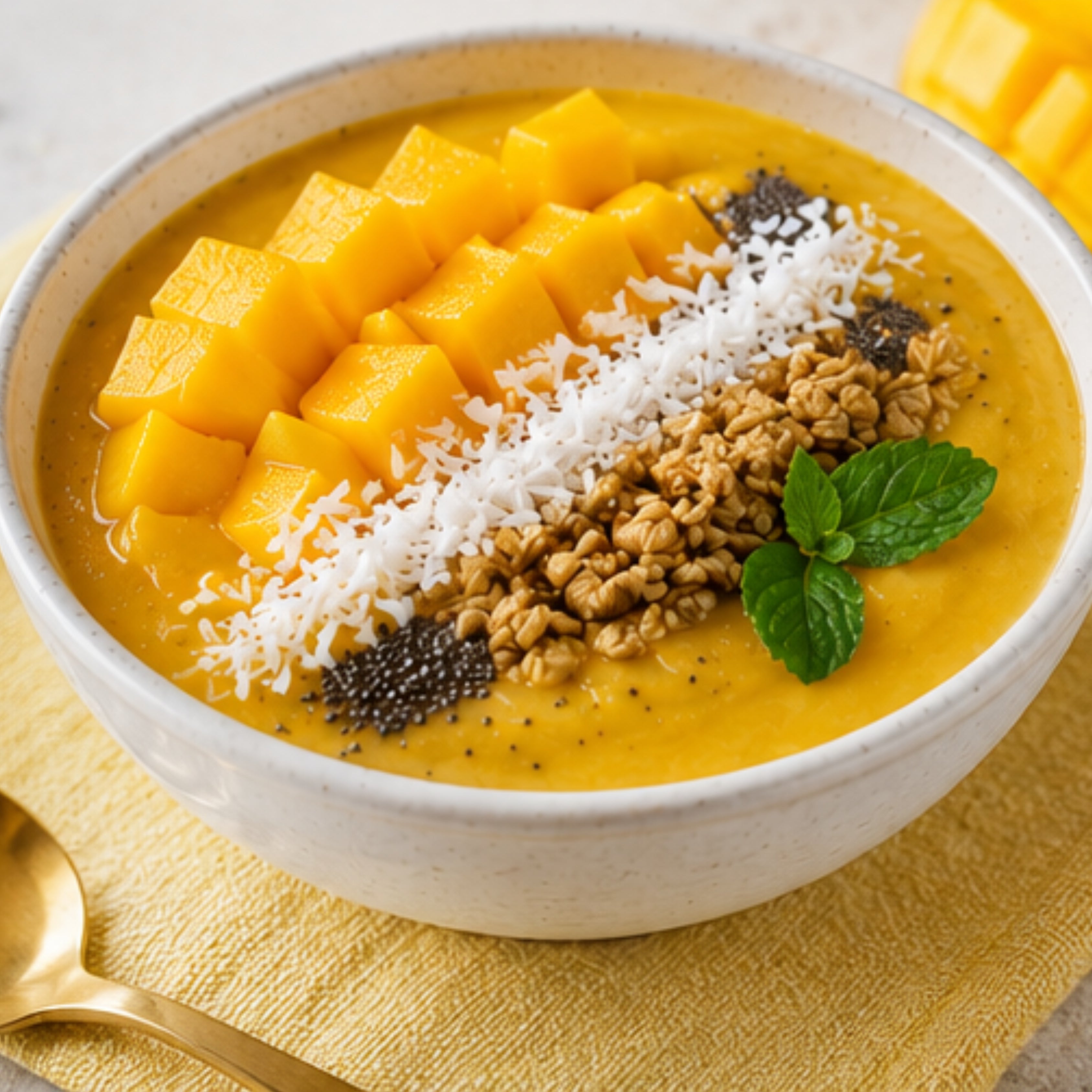 frut alphonso mango smoothie bowl