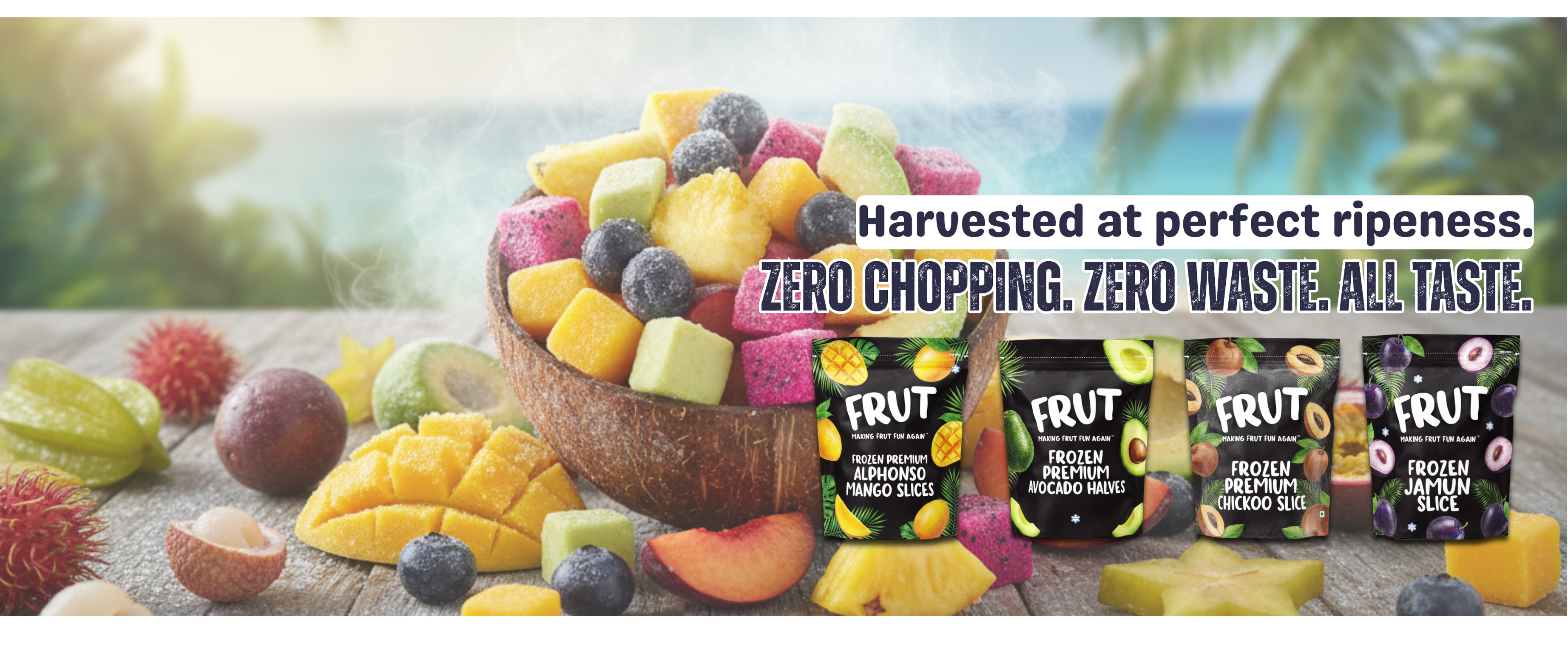 Best frozen berries in Bangalore. zero chopping. zero waste. all taste