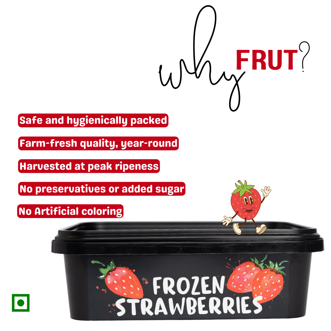 Imported Frozen Strawberries | IQF Fruit best for making smoothies FRUT