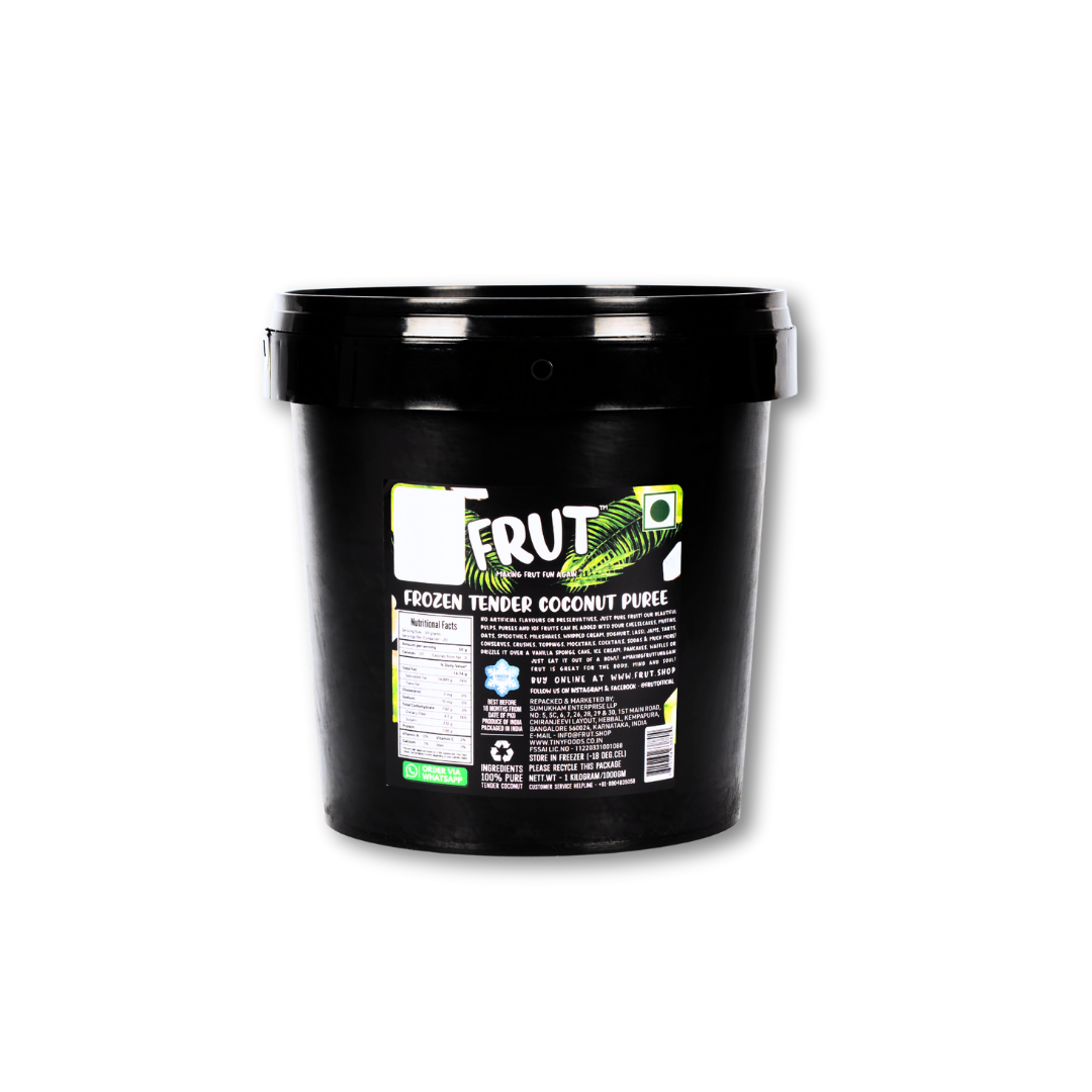 Frut Frozen tender coconut puree back label