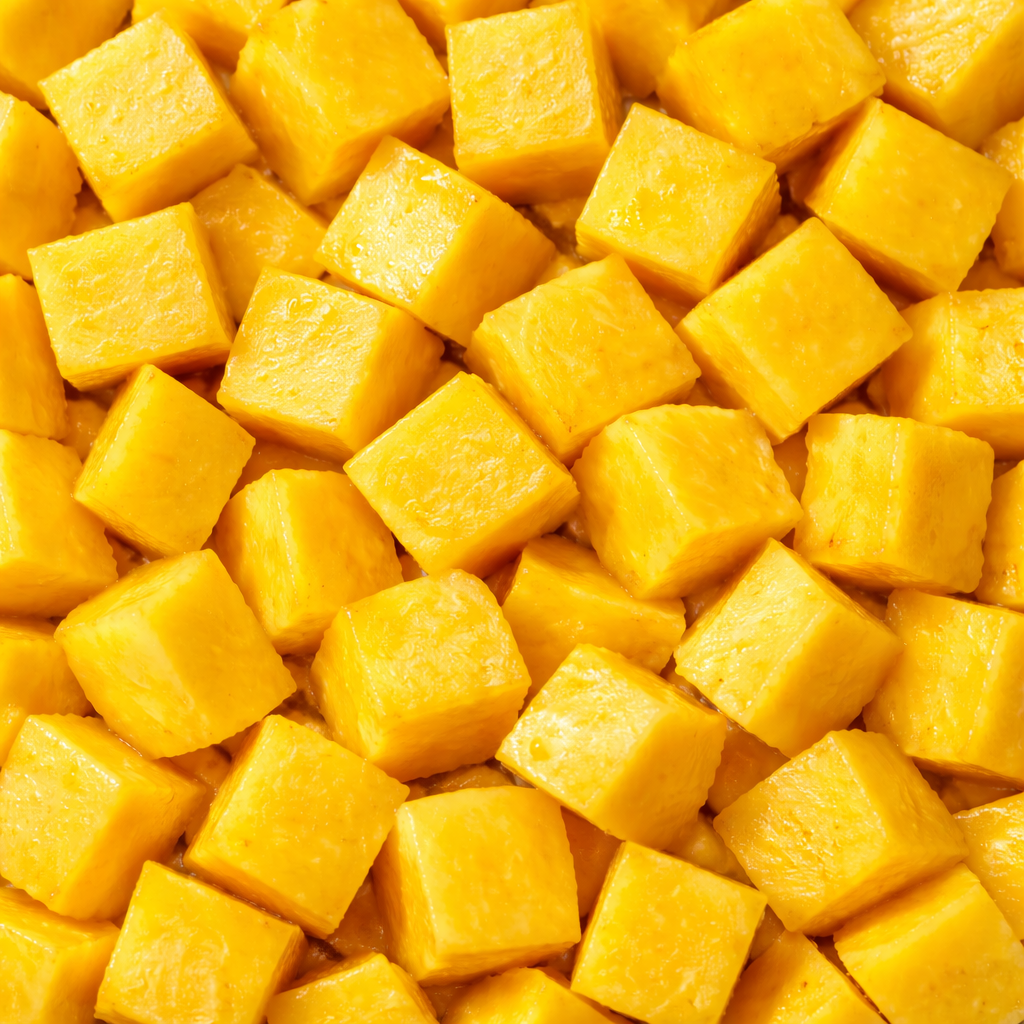 Frut alphonso mango dices or chunks