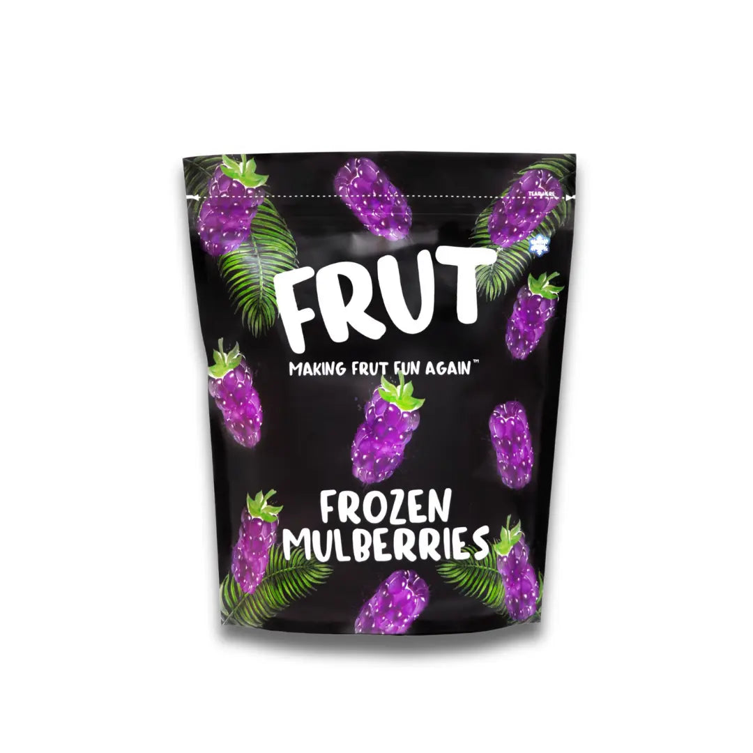 FRUT Imported Frozen Mulberries 1kg pouch - IQF Superfruit Naturally Sweet front image