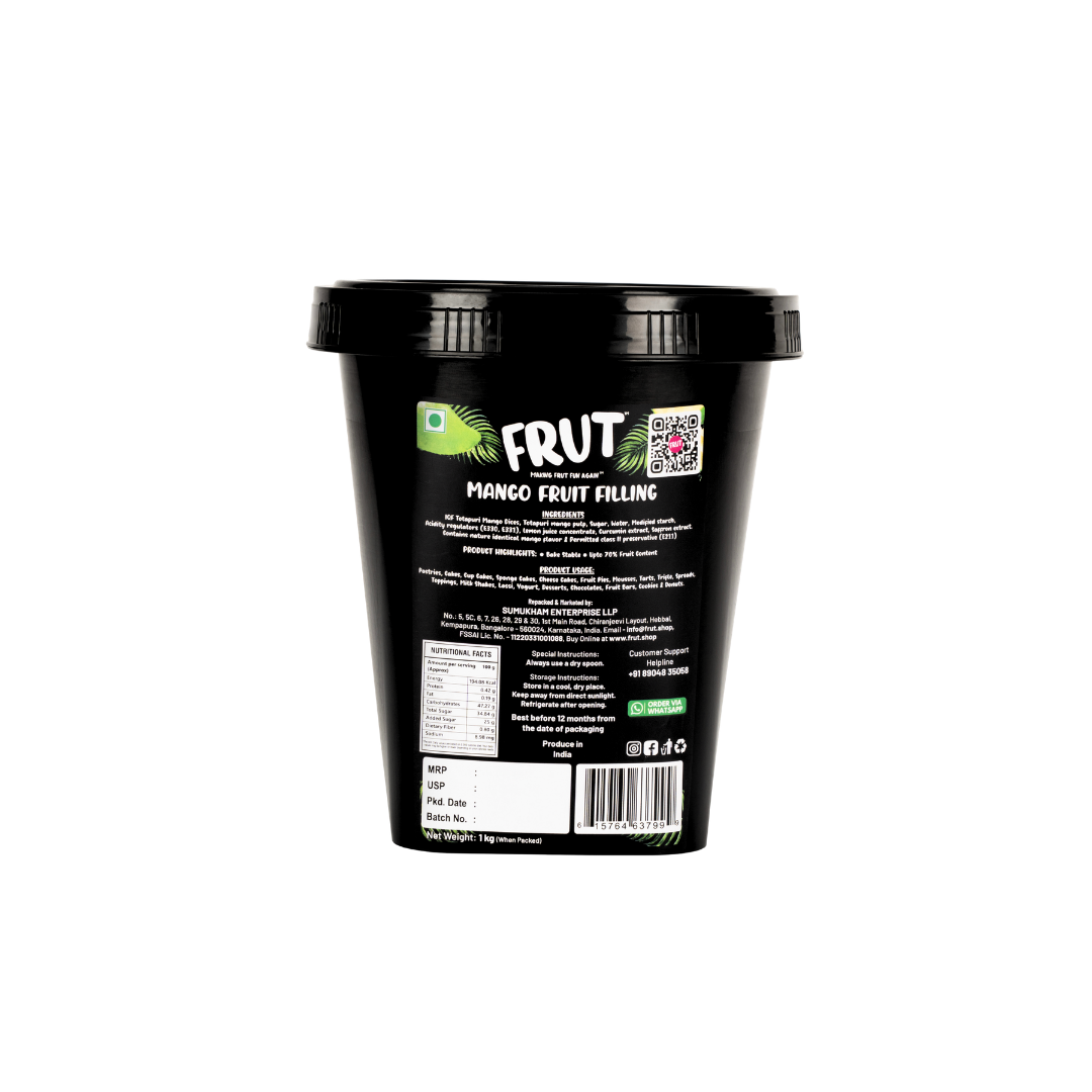Mango Fruit Filling ingredients