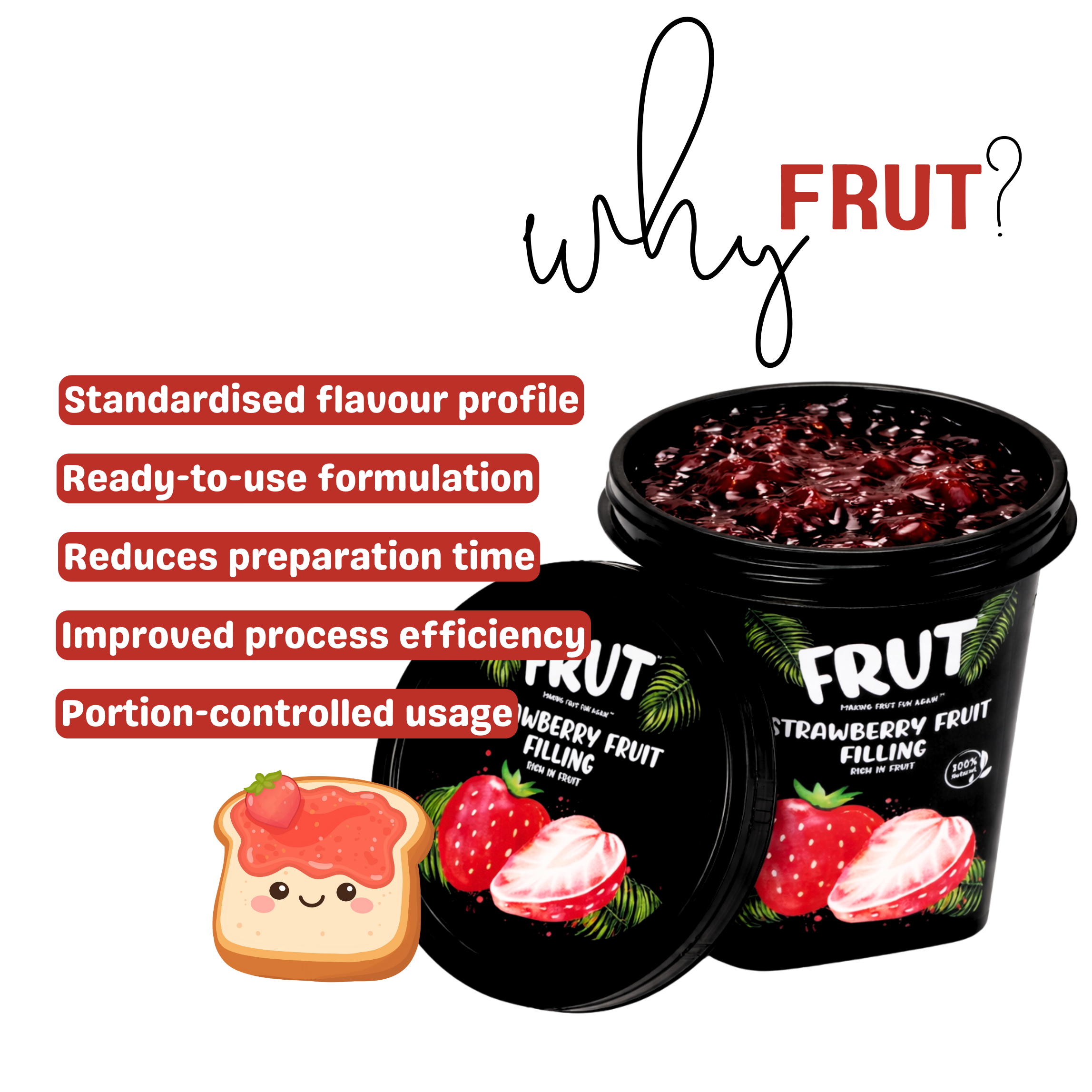 Starwberry fruit fillings advantage - Frut