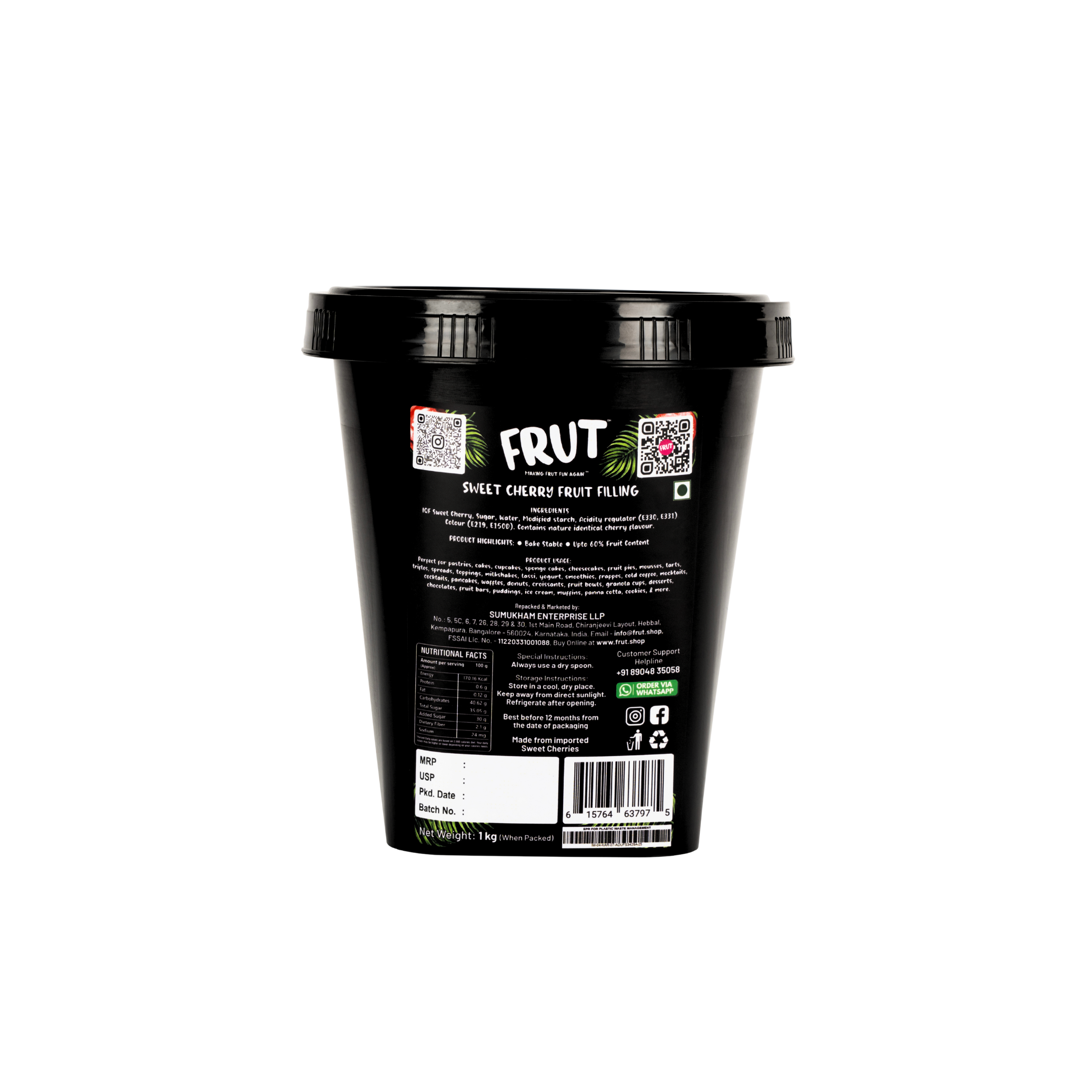 Sweet cherry fillings - frut