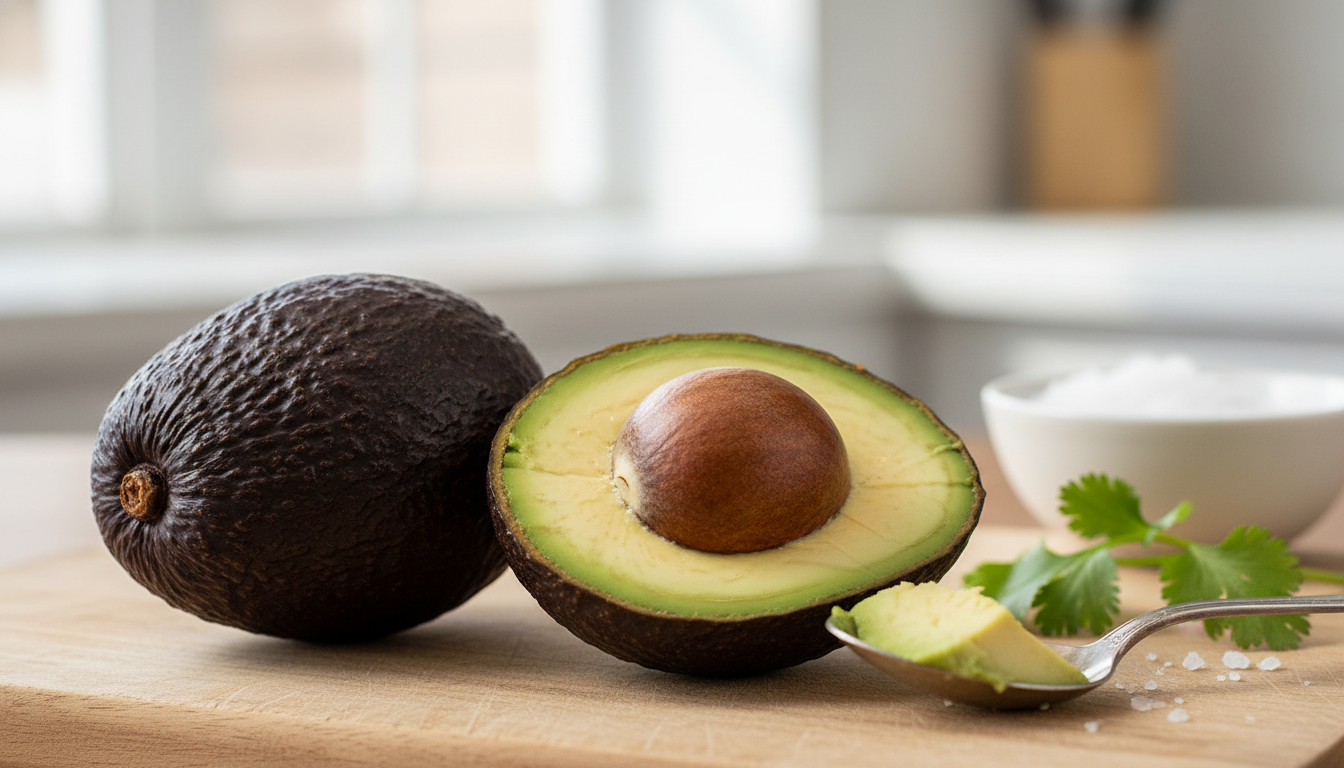 FRUT provides the Best Imported and local Tropical fruits in India. Avocado halves