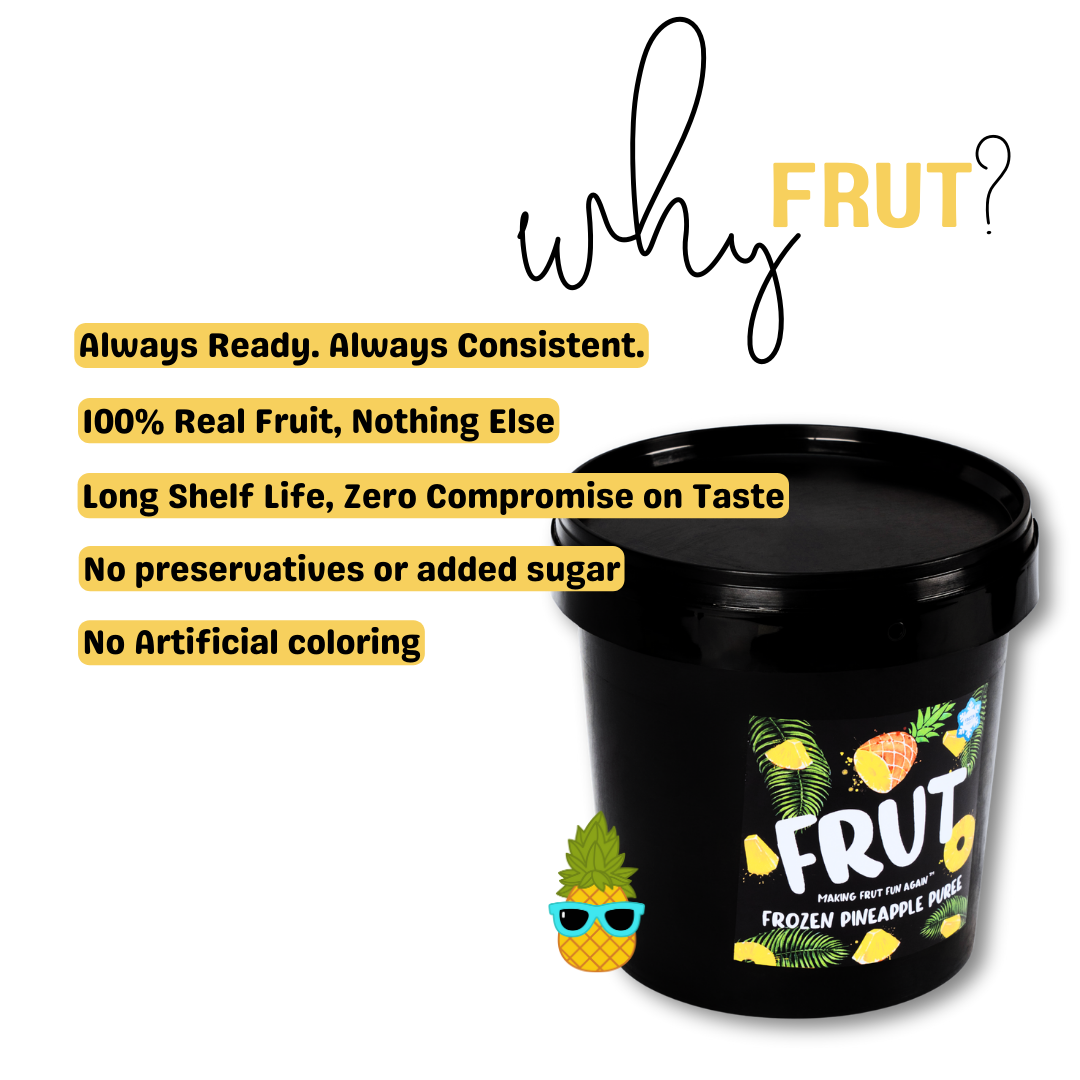 why frut frozen pineapple puree