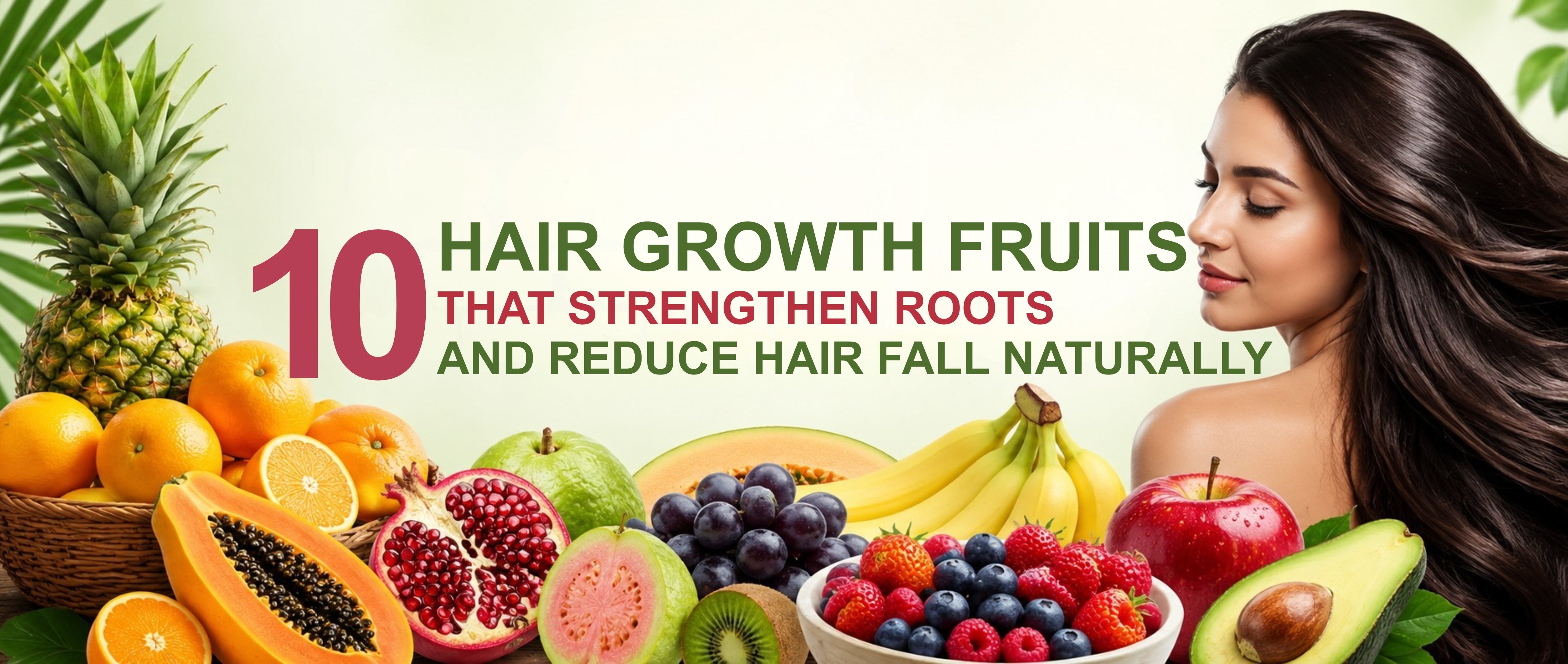 Top 10 Hair Growth Fruits That Strengthen Roots and Reduce Hair Fall Naturally