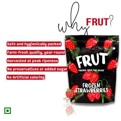 Imported Frozen Strawberries 1kg - Ready to Use, Farm Fresh FRUT