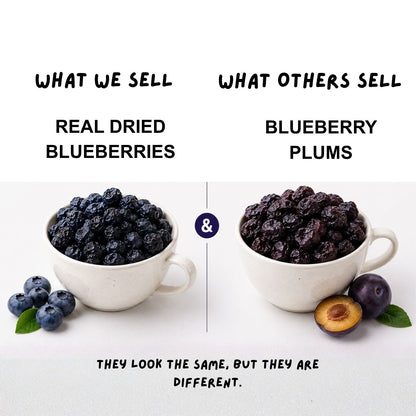 we sell real blueberries that are from chile not blueberry plums