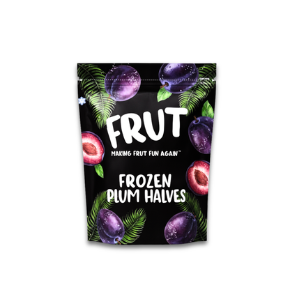 FRUT Frozen Plum Halves | Clean Frozen Plum for Smoothies, Desserts & Easy Recipes FRUT