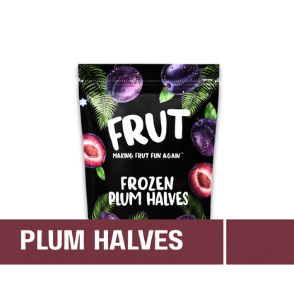 FRUT Frozen Plum Halves | Clean Frozen Plum for Smoothies, Desserts & Easy Recipes FRUT