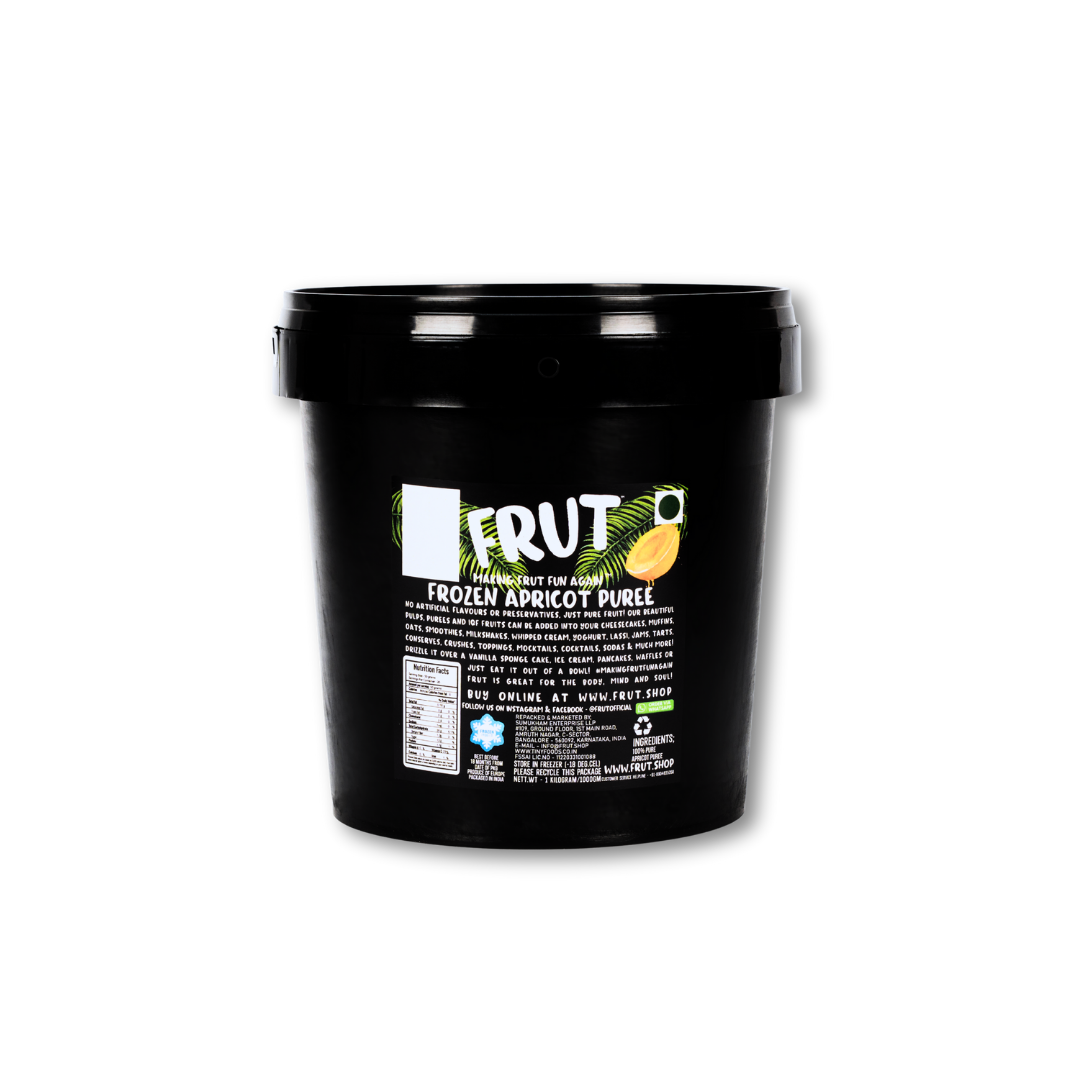 Frozen Apricot Puree 200g - Real Fruit, Natural Sweetness for Babies | FRUT FRUT