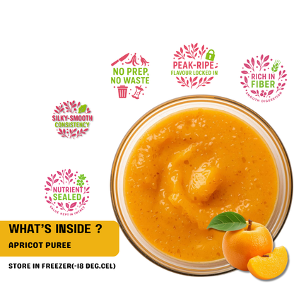 Frozen Apricot Puree 1kg - Real Fruit, Natural Sweetness for Babies FRUT