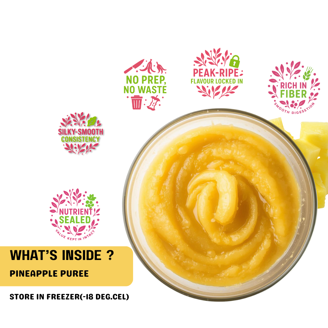 Benefits of frozen pineapple pure - frut