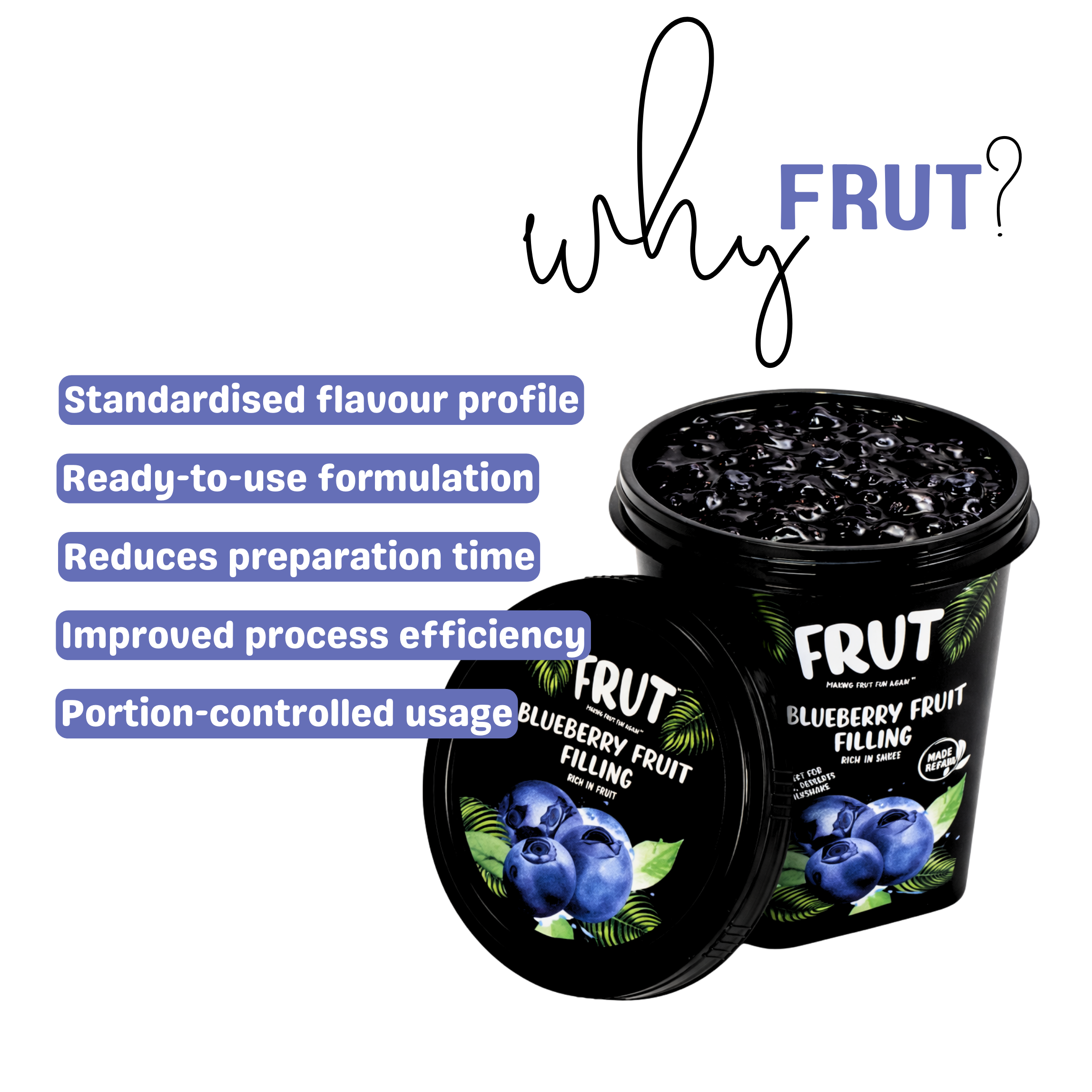 Blueberry Fruit Filling with chunks