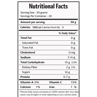 FRUT Frozen Blood Orange Puree nutritional facts