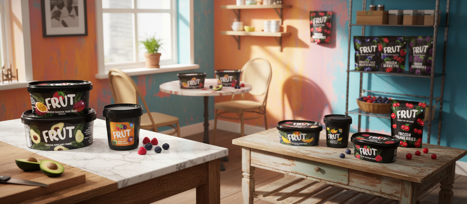 FRUT Frozen berries, fruit, fillings, puree and blends