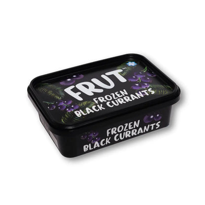 FRUT Frozen Black Currants pack — premium frozen black currant berries, rich in antioxidants and nutrients, perfect for smoothies and desserts.