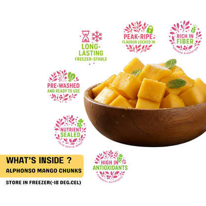 Frozen alphonso mango chunks benefits