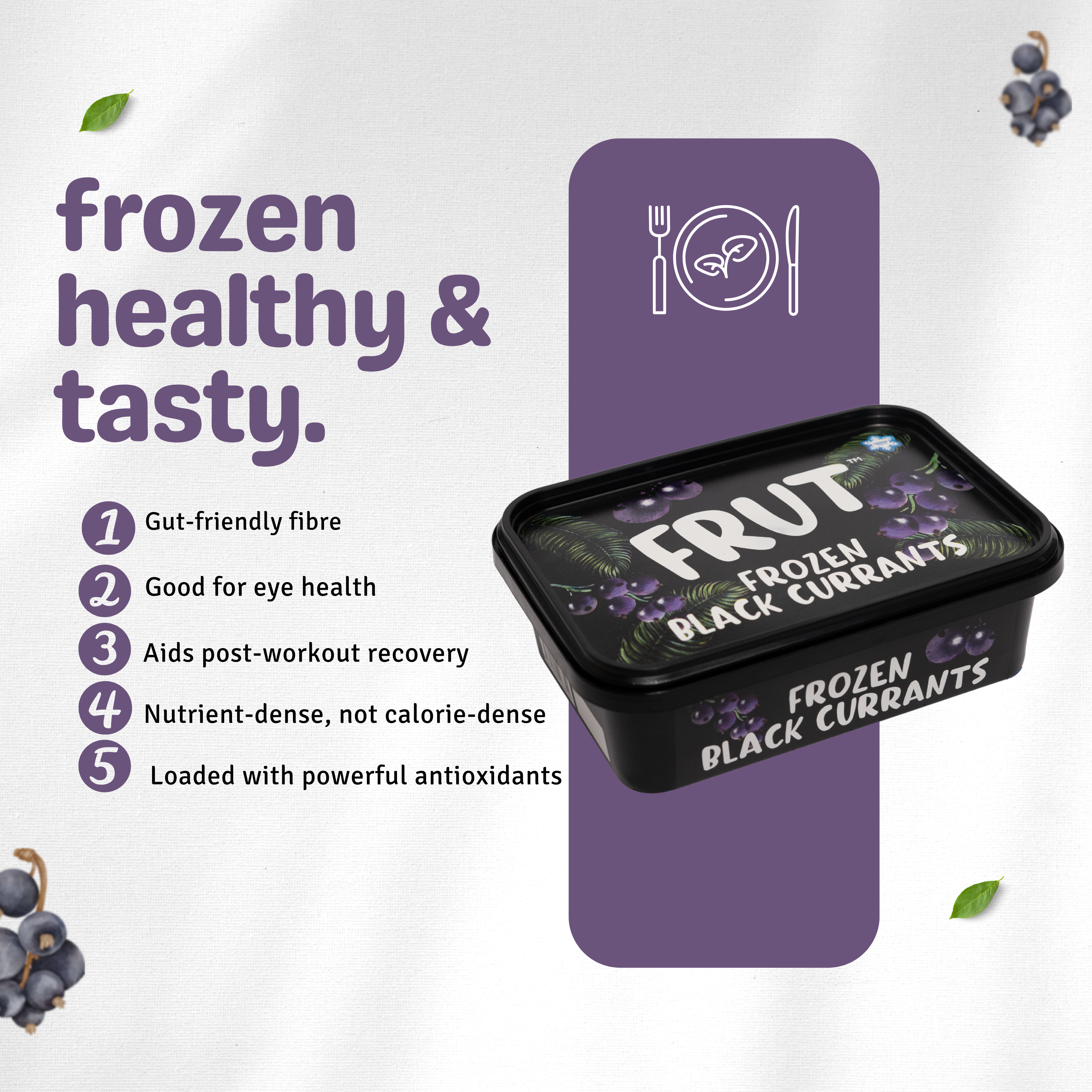 benefits of using frut frozen black currants