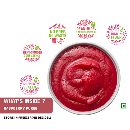 Benefits of using frozen  Raspberry puree