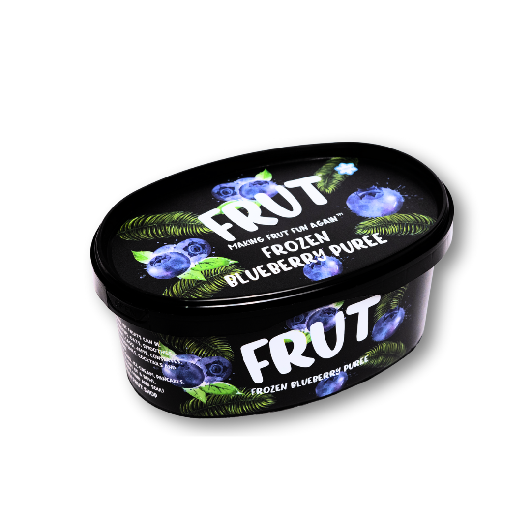 Frut Frozen Blueberry Puree 1kg - 100% Real Fruit, Baby Food & No Added Sugar - front image
