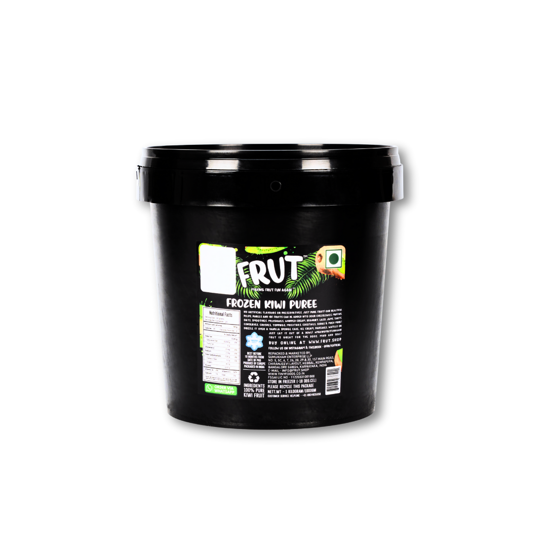 Frut Frozen Kiwi Puree 1kg - back label