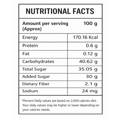 Frut Sweet cherry fillings - nutritional value