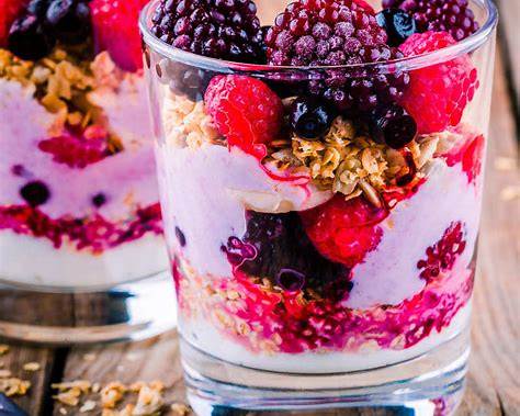 frozen berry mix Yogurt Parfait