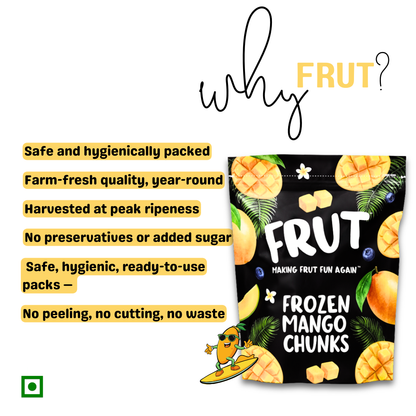 Why frut frozen mango chunks?