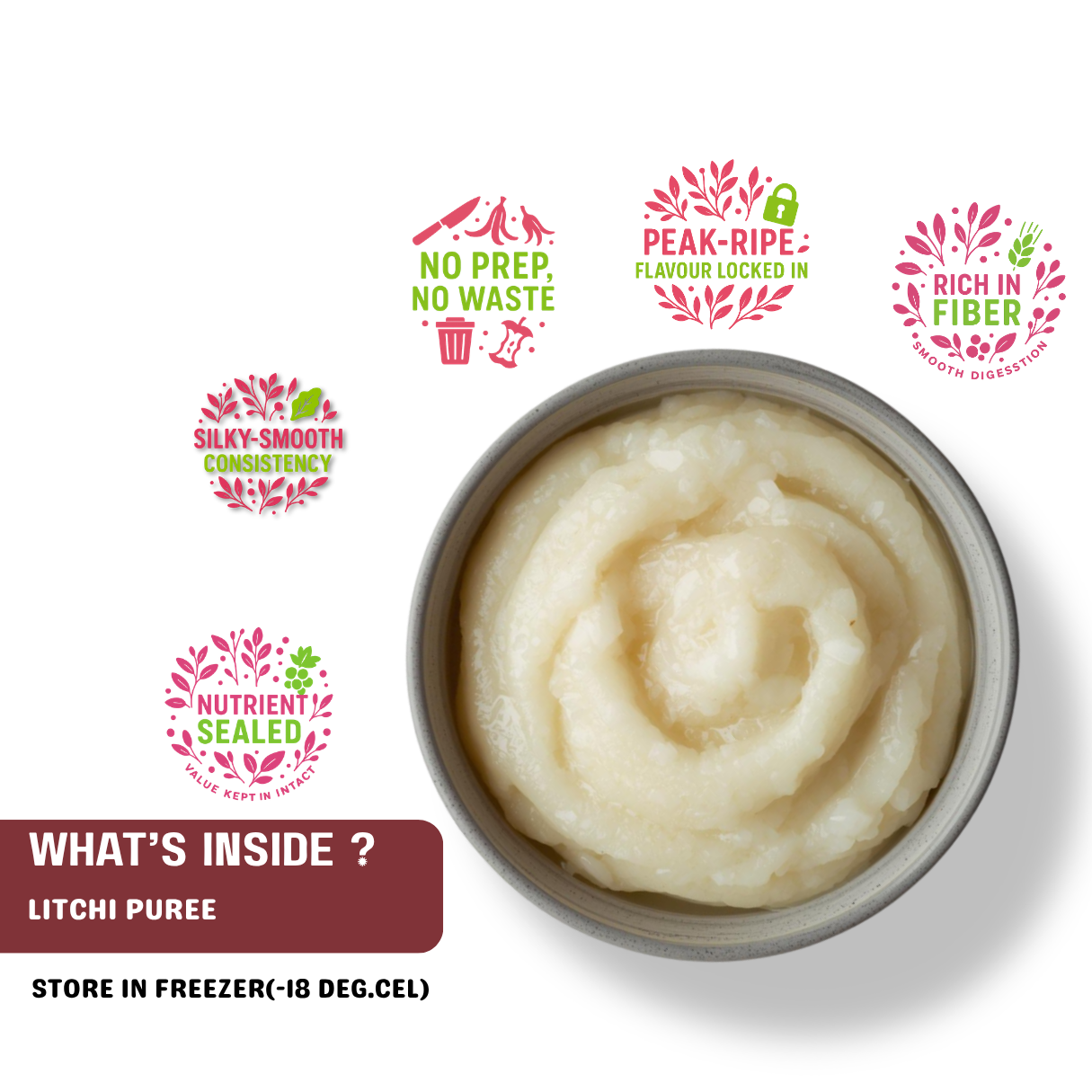advantage of using litchi puree