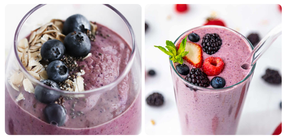 frozen berry mix smoothie