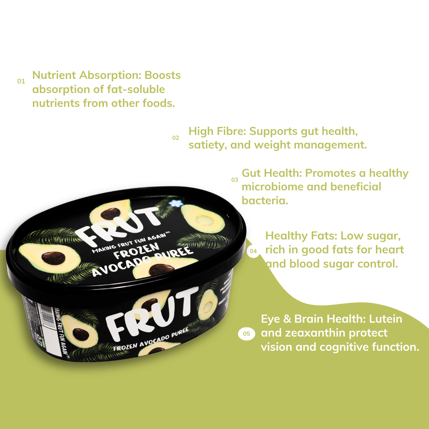 frozen avocado puree - frut