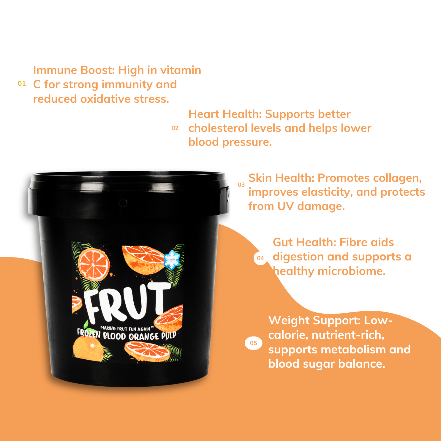 frozen blood orange puree - FRUT