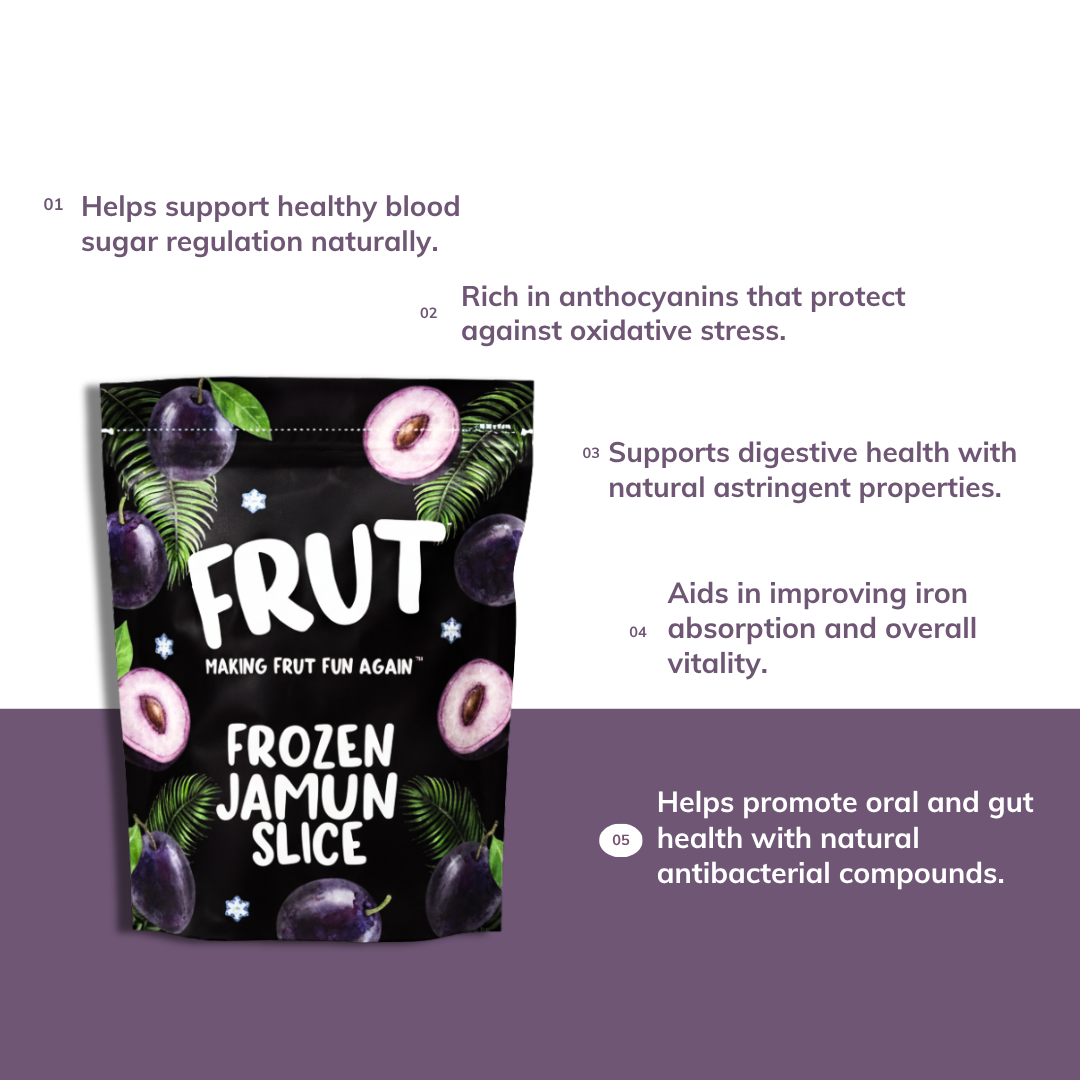 Health benefits of frozen jamun slices