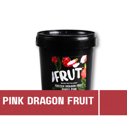 frozen pink dragon fruit puree