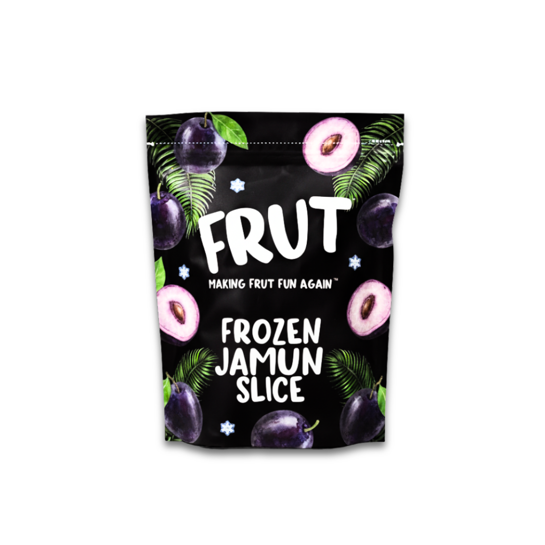 Frozen Jamun Slices by FRUT on a white background