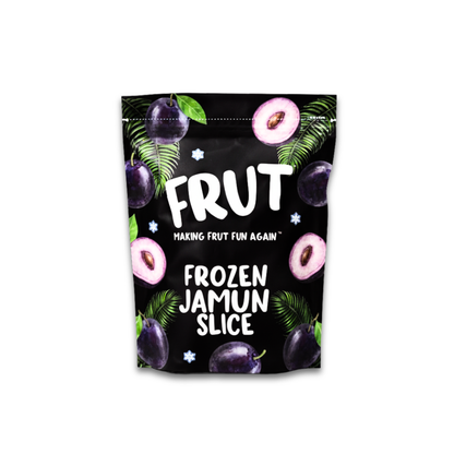 Frozen Jamun Slices by FRUT on a white background