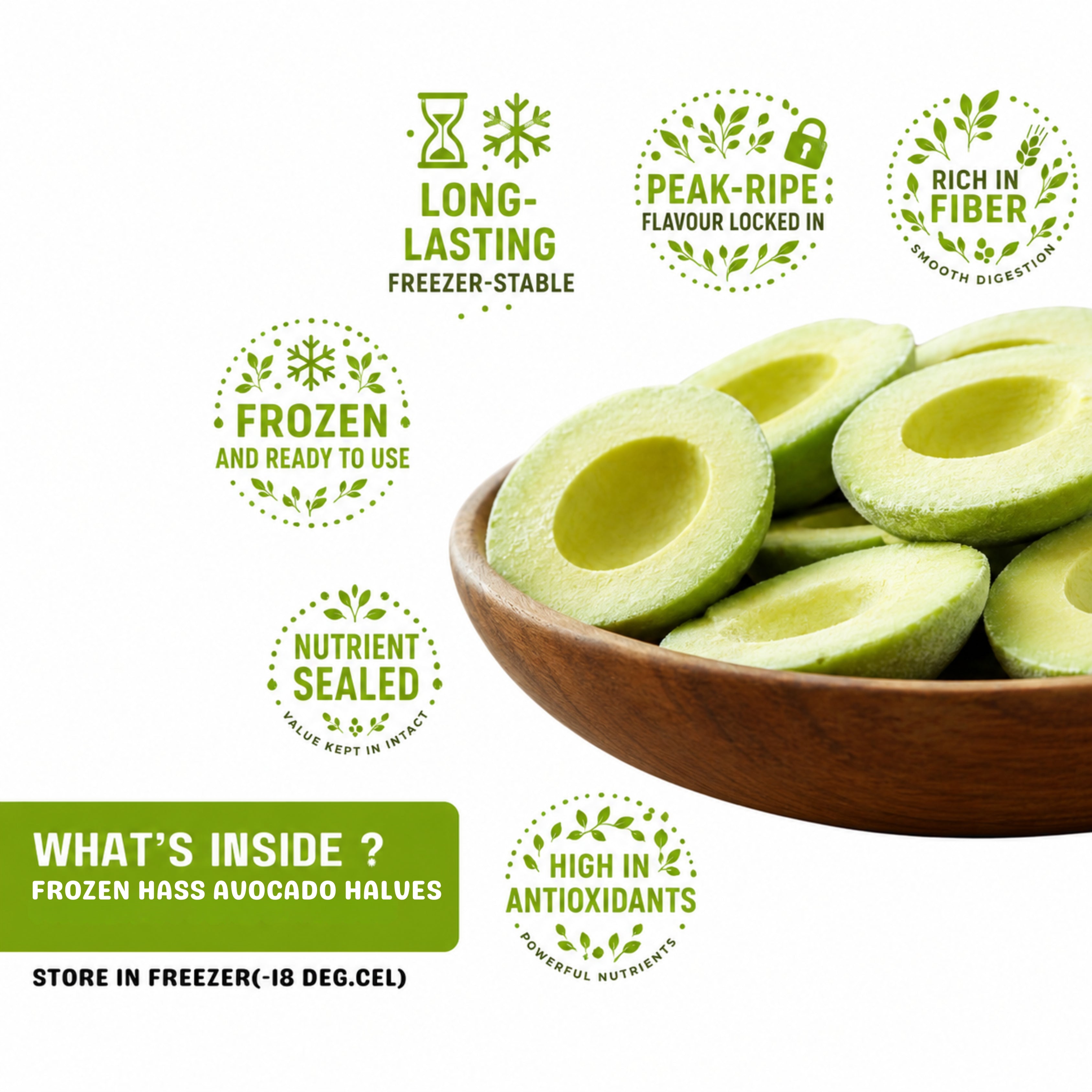 frut fozen hass avocado are rich in anti-oxidants