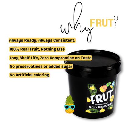 why frut frozen pineapple puree